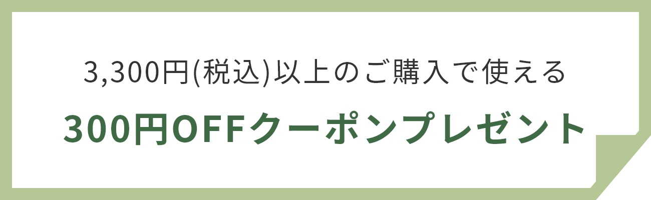 300円OFFクーポンプレゼント