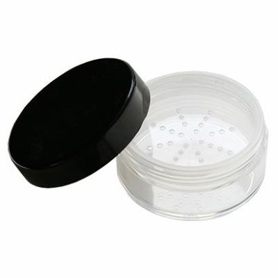 クリアパウダージャー・黒キャップ[45ml]／1個
