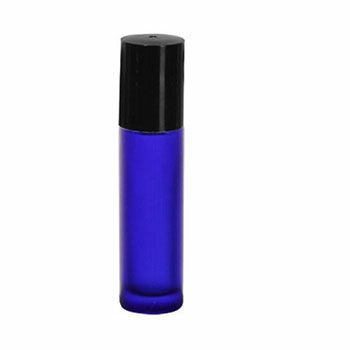 【P10倍】フロストコバルトガラスボトル・ロールオン[10ml]／10個