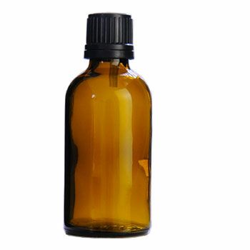 【P10倍】アンバーガラスボトル・精油ドロッパー[50ml]／10個