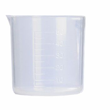【P10倍】プラスティック・ミニビーカー[50ml]／1個