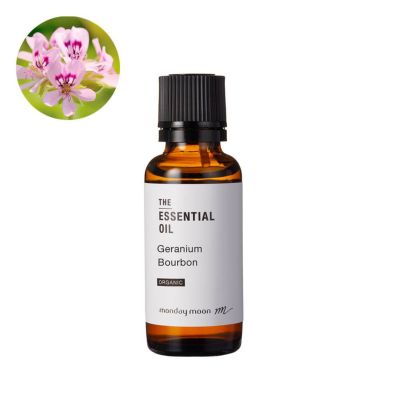 【P10倍】ゼラニウム・ブルボン・エッセンシャルオイル・オーガニック／30ml（有機栽培・Organic）